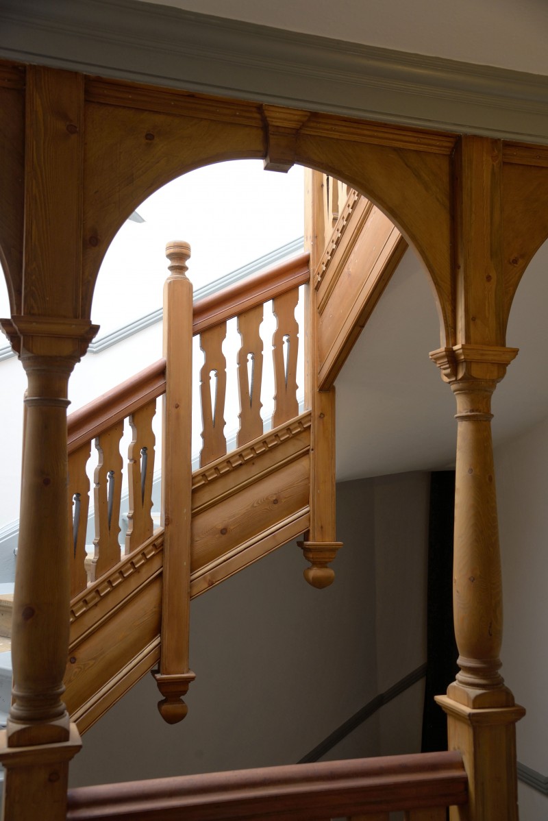 Listed staircase. Recently restored